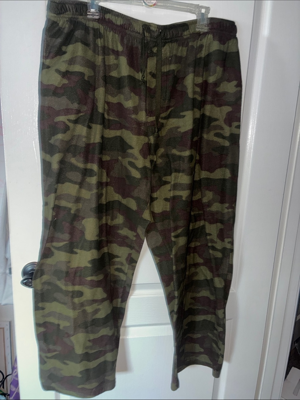 croft & barrow Olive and Brown Camouflage pajama pants
